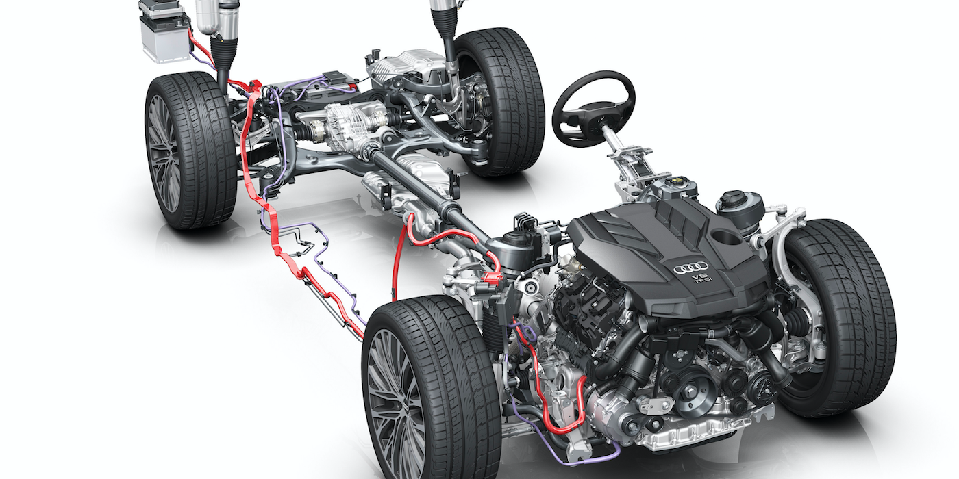 Audi's 48V active suspension has electrifying potential