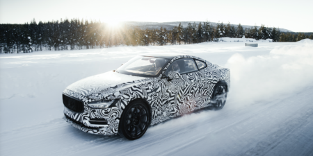 volvo polestar 1 winter testing in the arctic circle