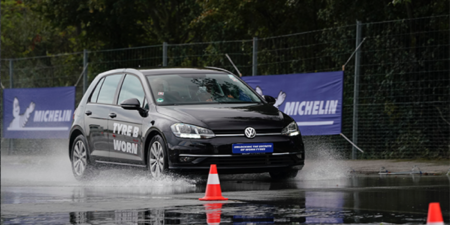 michelin wet tyre test