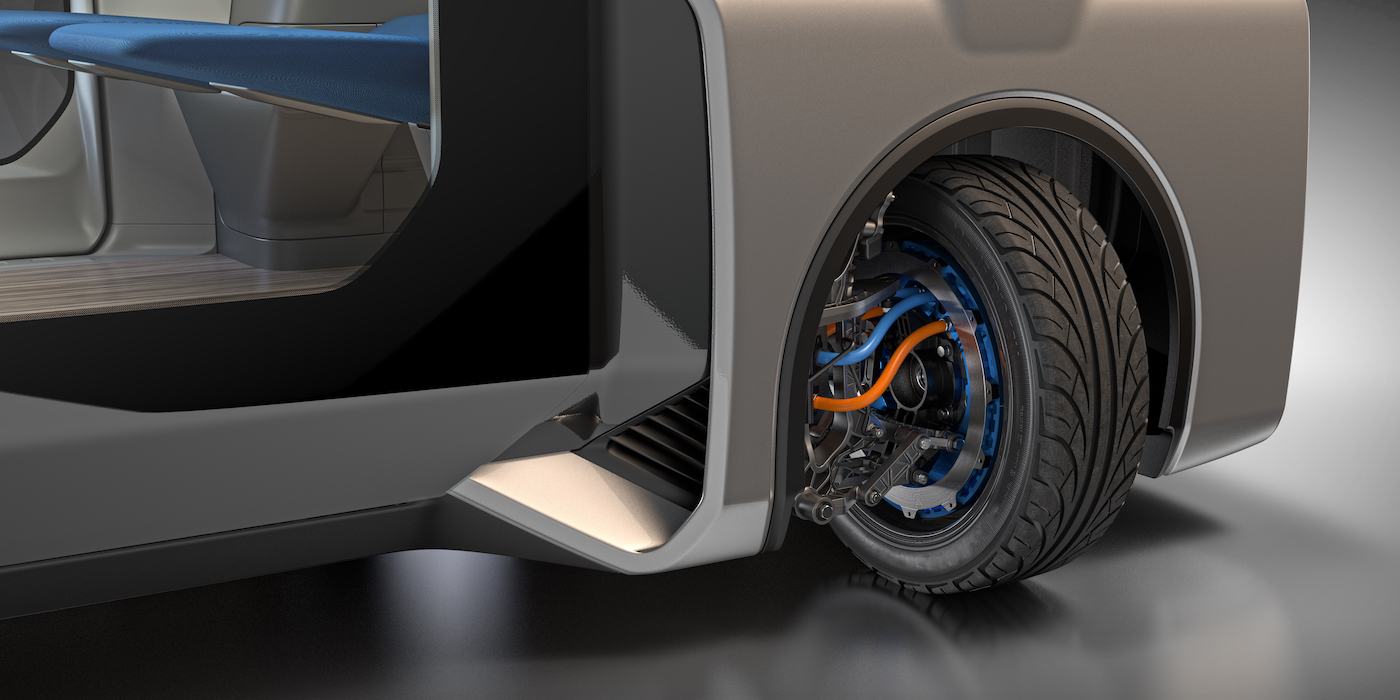 Corner Module Design NEVS reveals 360° corner module design | Vehicle Dynamics International
