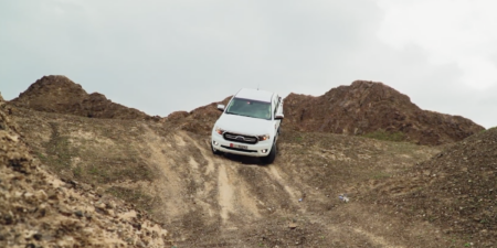 the ford ranger driving off road