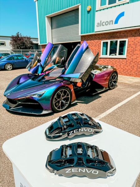 The Zenvo Aurora with its billet monoblock calipers, developed by Alcon