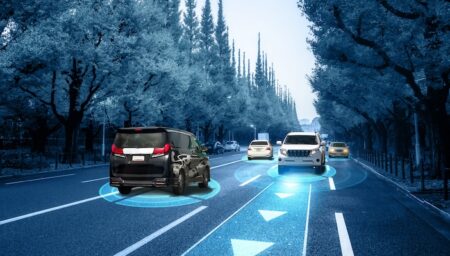 Valeo and KE:SAI are developing open-source driving system models Autonomous car sensor system concept for safety of driverless mode car control . Future adaptive cruise control sensing nearby vehicle and pedestrian . Smart transportation technology .